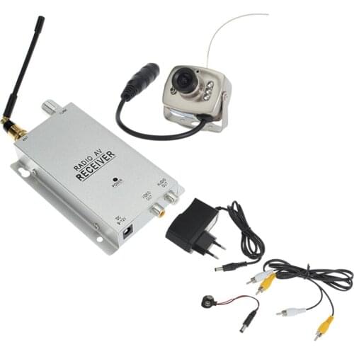 1.2G Wireless Camera Kit Radio AV Receiver with Power Supply Surveillance Home Security(EU Plug)