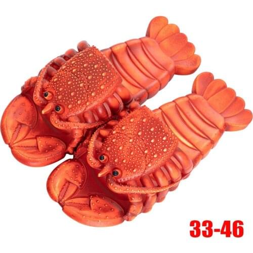 2020 creative crayfish slippers men and women wear indoor non-slip parent-child beach sandals and slippers beach shoes in summer