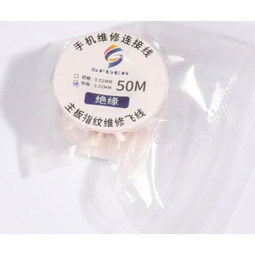 PCB Copper Soldering Wire Maintenance Jump Line For Cell Phone / Pad Board Welding Repair Tools 0.02MM 50M