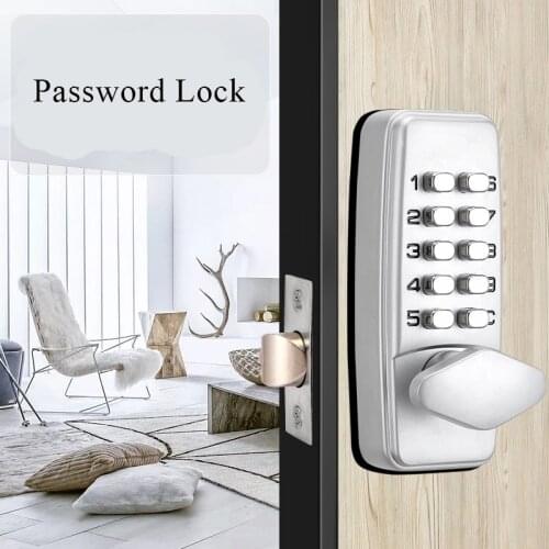 Mechanical Password Code Number Lock for home Apartment wooden metal door