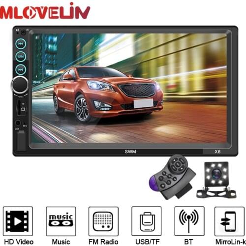MLOVELIN 7inch Car Universal MP5 Multimedia Radio Player For LADA VW Hyundai Toyota Honda Mirror Link USB Rear View Camera BT