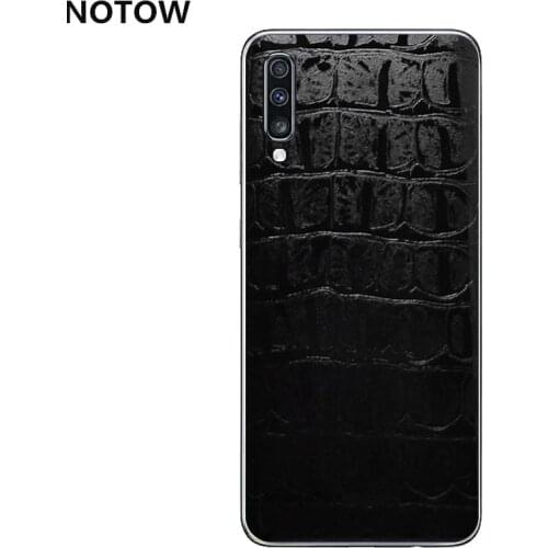 NOTOW Crocodile leather PVC Sticker Wrap Skin Mobile Back Paste Protective Film for Samsung Galaxy A10 /A20/A30/A50/A60/A70/A80