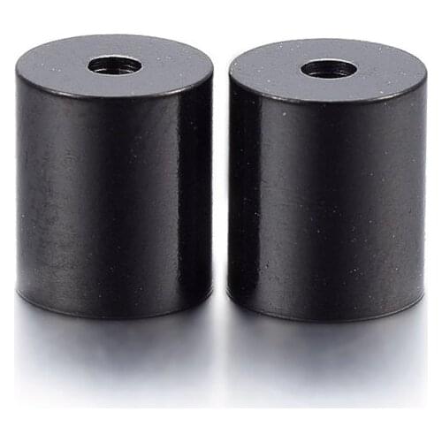 100pc 304 Stainless Steel Column Cord Ends Caps 3/4/5/6mm For DIY Bracelet Necklace Jewelry End Connector Accessories