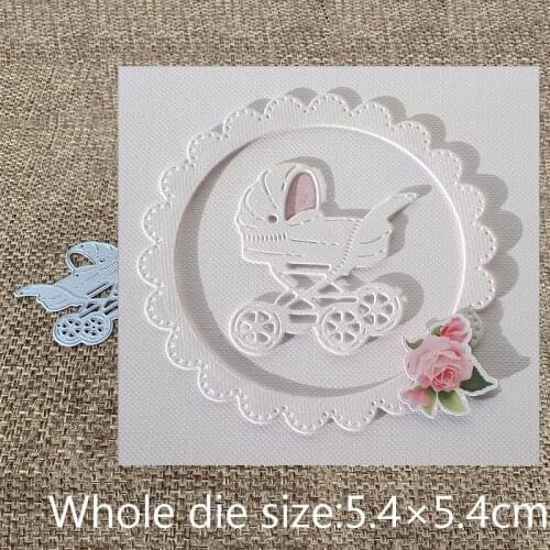 New Design Craft Metal Cutting Die cut die Baby carriage decoration scrapbooking Album Paper Card Craft Embossing Die Cuts