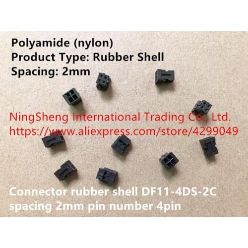 Original new 100% connector rubber shell DF11-4DS-2C spacing 2mm pin number 4pin
