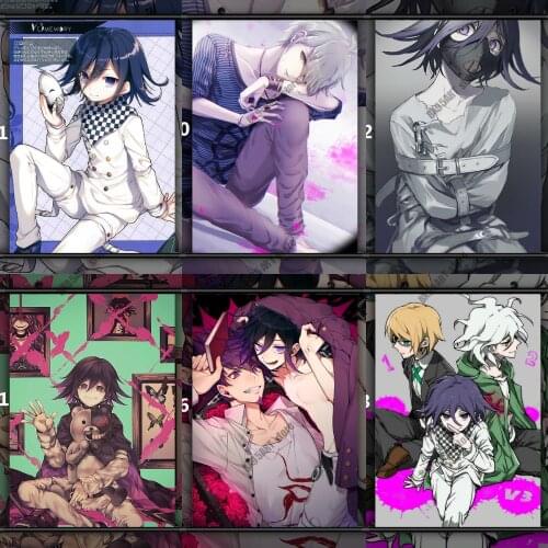 Full Round Drill Diamond Painting Danganronpa Ouma Kokichi Koukichi Anime Cross Stitch Kits Mosaic Embroidery Room Decoration
