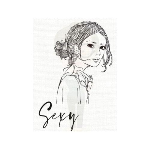 Girl transparent Clear Silicone Stamp/Seal for DIY scrapbooking/photo album Decorative clear stamp sheets B0268