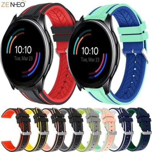 Soft Silicone 22mm Band for Oneplus Watch Strap Watchband Replacement Bracelet Wristband for One Plus Watch correa
