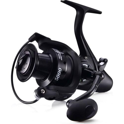Fishing Spinning Reel 12+1BB 5.1:1 Carp Fishing Reel Casting Metal Spool Long Shot Left/Right Handle Saltwater Fishing Rod Reels