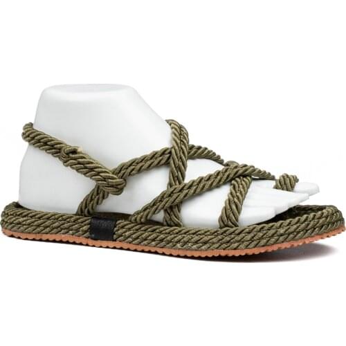 Women Summer Straw Rope Mesh Sandals Cross Tied Flat Base Sea Beach Daily Casual and Stylish Design With Light Weight Natural Appearance Flip Flops