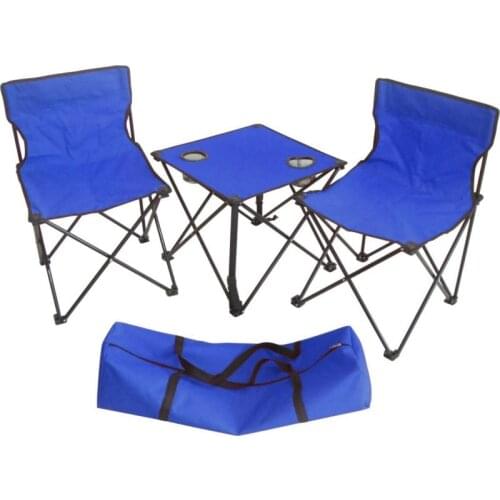 Foldable Camping chairs Fishing Chair 2PCS Table 1 set Outdoor Furnitures Suits Folding Table And Chairs Home Travel Picnic BBQ