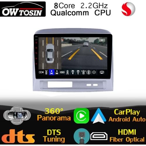 Qualcomm 8Core Android For Toyota Vios XP40 2003-2007 Car Radio GPS Auto 360 Panoramic CarPlay Head Unit Stereo Optical HDMI DTS