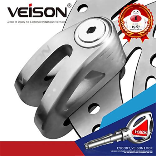 VEISON Motorcycle Safety Anti-Theft Lock Disc Brake Lock Electric Car Lock 304 Stainless Steel Anti-Rust Waterproof Disc Lock