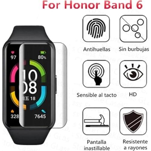 Protective Film on for Huawei Honor Band 6 Soft Clear Screen Protective Film on honor band 6 band6 Not glass