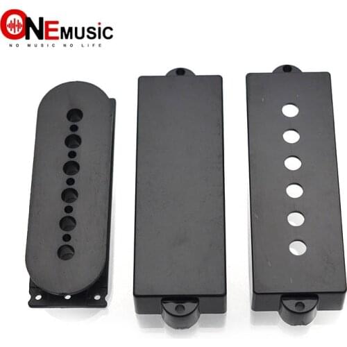 20PCS 5 String 5PB Pickup Cover Bobbin Openned/Sealed Smooth/Matt Surface 5 String PB Bass Guitar Pickup Cover and Bobbin Black