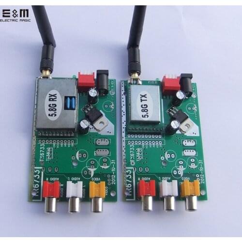 5.8G 16CH FPV Transmitter Receiver UVC AV Video Downlink Wireless Adapter AMP GCS Collection Card