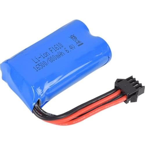 6.4v 800mah 15C 16500 Li-ion Battery RC toys battery SM-4P free shipping
