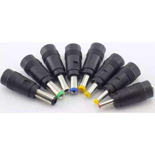 Male To Female Power Adapter 5.5X2.1mm Jack Plug Laptop Adapter Connector 6.3 6.0 5.5 4.8 4.0 3.5mm 2.5 2.1 1.7 1.35Mm