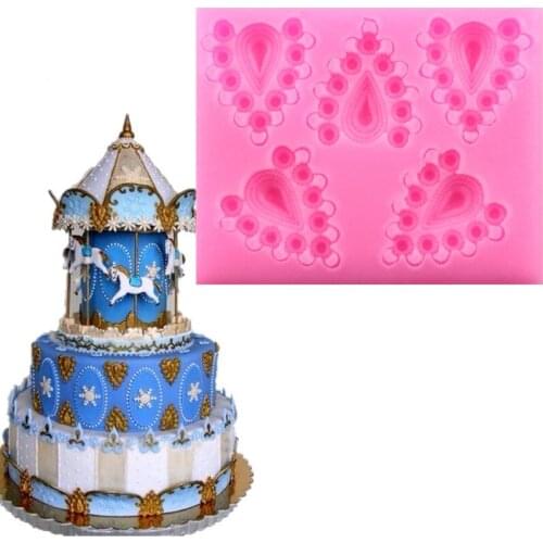 Free Shipping Food-grade Silicone Baking Cake Moon Cake DIY Jewelry Heart-shaped Chocolate Fondant Dry Biscuit Mold Pace A598