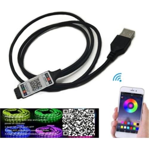Mini RGB Bluetooth Controller USB 5V 12V 24V Music Bluetooth LED Controller Light Strip Controller For RGB LED Strip