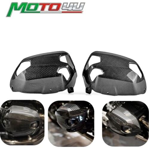 Carbon Fiber Motorcycle Cylinder Head Guards Protector Cover Twill For BMW R1200GS 2010 2011 2012 For BMW R NINET 2014 2015 2017