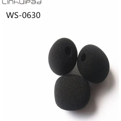 Linhuipad WS-0630 Foam Microphone Windscreen, mic sponge cover 6mm inner diameter & 30mm inner length 10pcs/lot free shipping