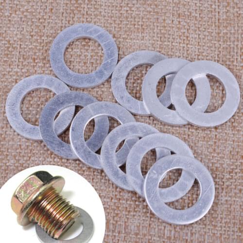 CITALL 10pcs 14mm Engine Oil Drain Plug Crush Washer Gasket fit for Honda Civic Accord Acura CL Integra Legend MDX 9410914000