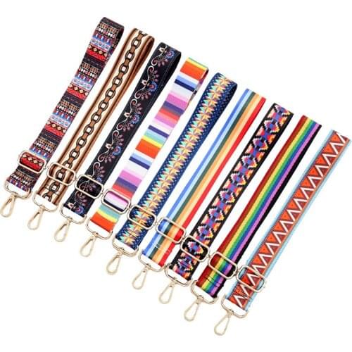 Colored Handles for Belt Bag Strap Women Handbag Strap Nylon DIY Shoulder Bag 9 style CrossBody Messenger Obag Handles