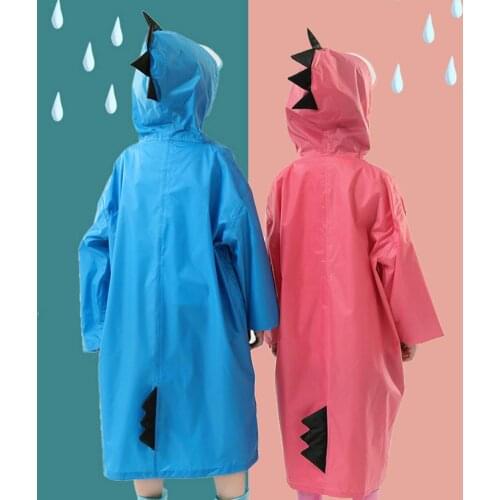 1-10 Years Old Children Raincoat kids Boys Girls Waterproof Jumpsuit Hooded One-Piece Cartoon Dinosaur Baby Rainwear And Pants