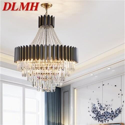 DLMH Crystal Pendant Light Postmodern Luxury Chandelier LED Decorative For Home Dining Living Room