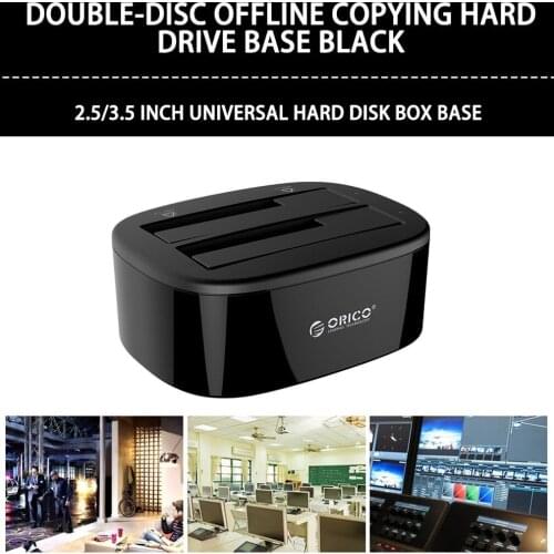 ORICO Dual Bay HDD Docking Station with Offline Clone SATA to USB 3.0 External Hard Drive Docking Station for 3.5/2.5 HDD SSD
