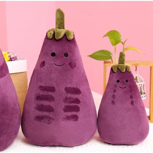 25cm/40cm Simulation Eggplant Plush Toy PP Cotton Filled Simulation Vegetable Pendant Plush Pillow Gift For Kids Adults #20