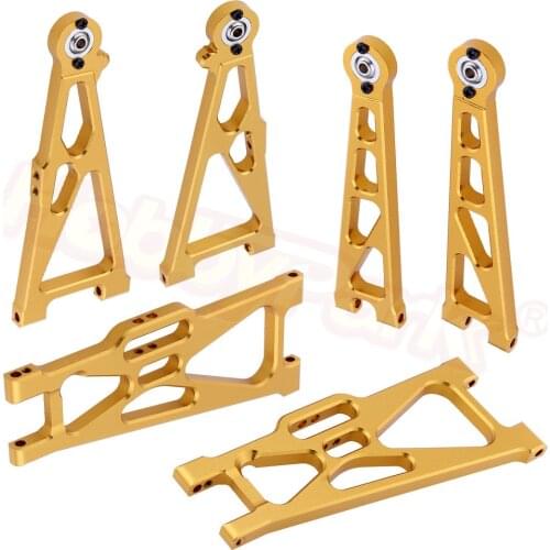 6PCS Aluminum Suspension Arms Set Replace 33601G 33602G 31603 33603G 31604 For 1:10 Electric Himoto E10XT E10XTL Katana Truggy