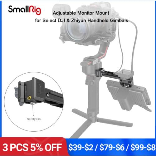 SmallRig Tilt 180° Monitor Mount for DJI Ronin-S/Ronin-SC/Zhiyun Crane 3/Crane 3S/Weebill Lab/Weebill-S Screen EVF Mount -2386