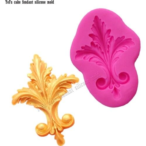 Lace 3D Reverse sugar molding Food Grade silicone mould for soap candle polymer clay molds chocolate cake decoration tools F0811