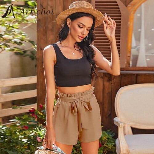 Summer Two Piece Set Pullover Leisure Suits Casual Outfit Women Camisole Vest Crop Tank Tops Shorts Loose Pants 2 Piece Sets
