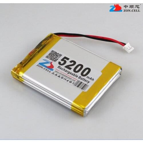 In the 5200mAh 475068x2 3.7V core polymer lithium battery 505065x2 speaker personal terminal Rechargeable Li-ion Cell