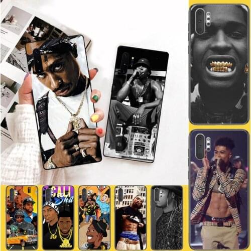PENGHUWAN 2pac Tupac and Biggie rap hip hop music Soft Silicone Black Phone Case for Samsung Note 3 4 5 7 8 9 10 pro M10 20 30