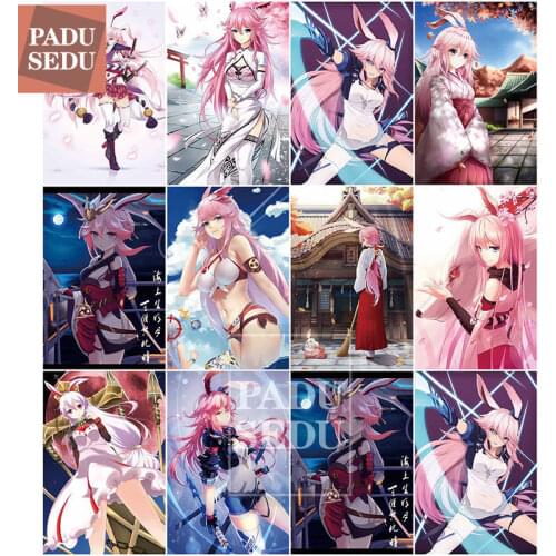 DIY 5d Diamond Painting Game Yae Sakura MmiHoYo Diamond Embroidery Japanese Cartoon Girl Cross Stitch Full Round Home Decor Room