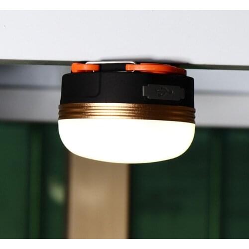 Outdoor LED Camping Tent Light USB Rechargeable IP43 Waterproof Magnet Hanging Lamp Emergency Light 1800mAh
