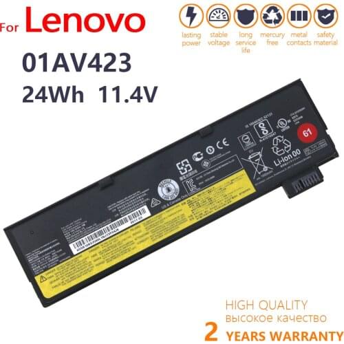 Genuine New Laptop Battery for Lenovo ThinkPad T470 T480 T570 T580 P51S P52S 01AV427 01AV423 SB10K97580 61++ 10.8V 6600mAh
