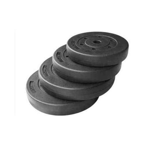 Plastic barbell dumbbell piece of gum Barbell Weight lifting barbell tablets with the barbell rod arm weight sheet (1kg -20kg )