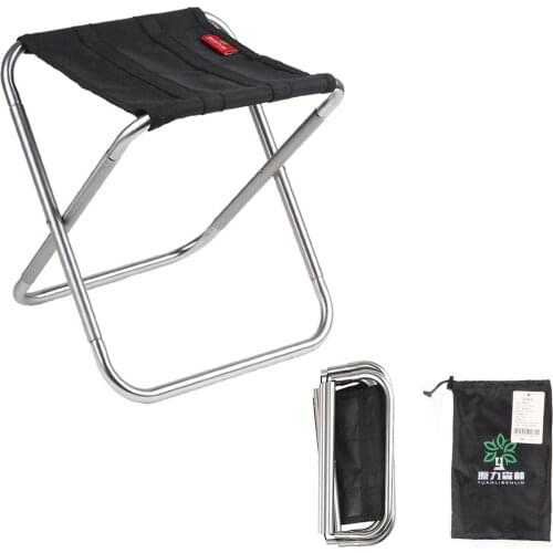 Portable High Durable Outdoor Folding chair With Storage Bag Outdoor Folding Fold Aluminum Chair Stool Seat Fishing Camping