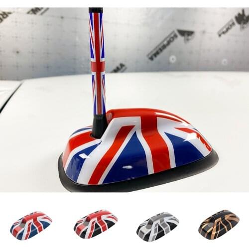 Union Jack Antenna Aerial ABS Base Decoration Case Cover Sticker For Mini Cooper F55 F56 Car Styling Accessories Exterior Trim
