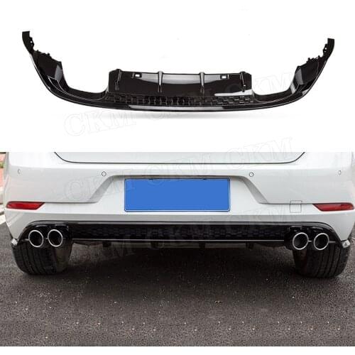 For Golf MK7.5 Rear Lip Spoiler Diffuser for VW Golf 7 7.5 MK7.5 Standard And GTI 2017 2018 2019 PP Bumper Guard