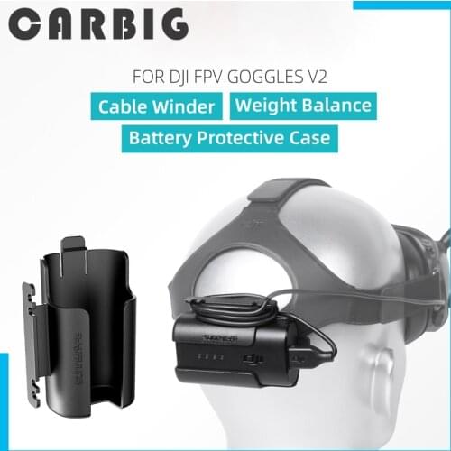 Battery Clip Cable Management Winder Protective Case Headband Back Holder Accessories for DJI FPV Goggles V2