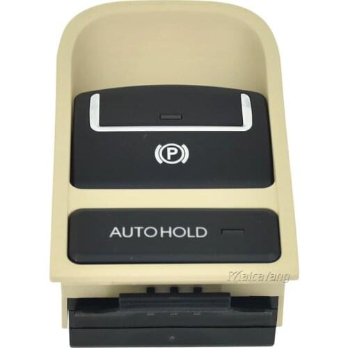 Yellow Auto Hold Button Car Styling Electronic Handbrake Switch Parking 5N0927225A For Volkswagen VW Tiguan Sharan Seat Alhambra