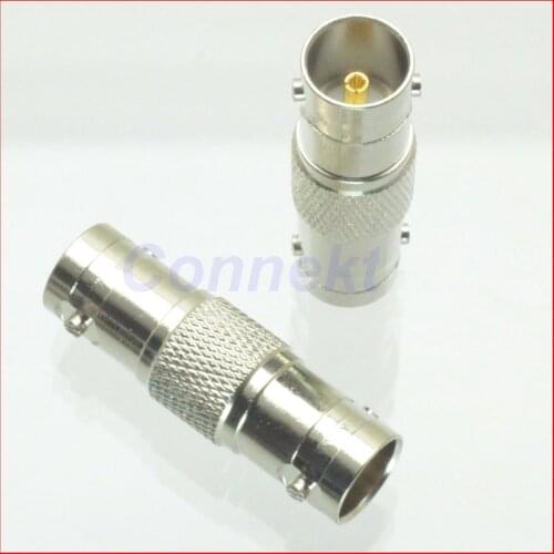 10pcs/lot BNC female jack center to BNC female in series RF adapter connector 75ohm