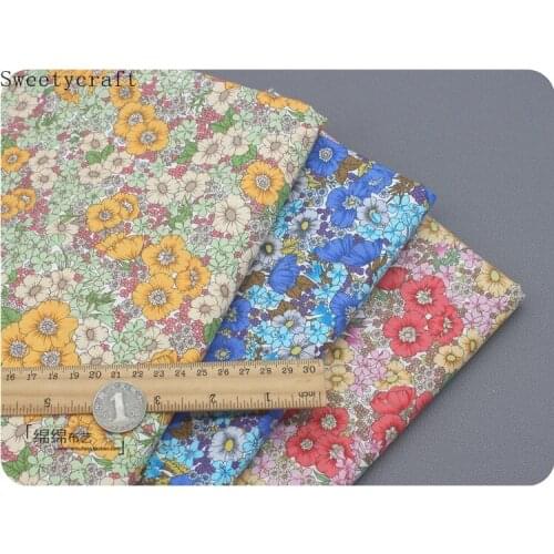 147x50CM Poplin cotton fabric crafts summer apparel Sleeping dress patchwork fabric for hair bow sewing tissue cotton cloth