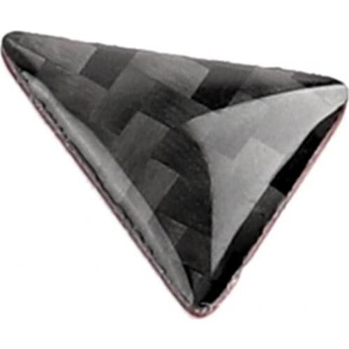 2Pcs LOGO Cover Trim Exquisite Scratch Resistant Carbon Fiber Car Steering Wheel LOGO Trim for Infiniti Q50 2014-2020